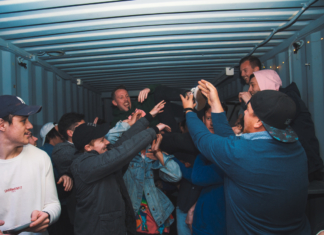 We partied in a shipping container!?